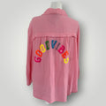 Musselin Bluse "GOOD VIBES"