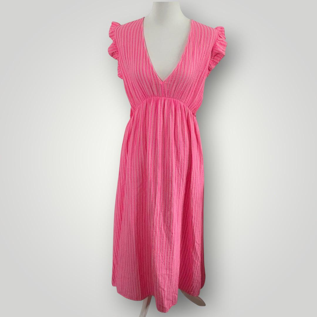 Musselin Kleid Gestreift