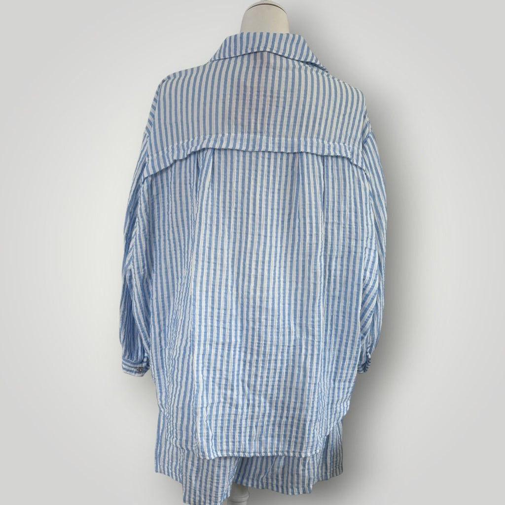 Musselin Set Gestreift