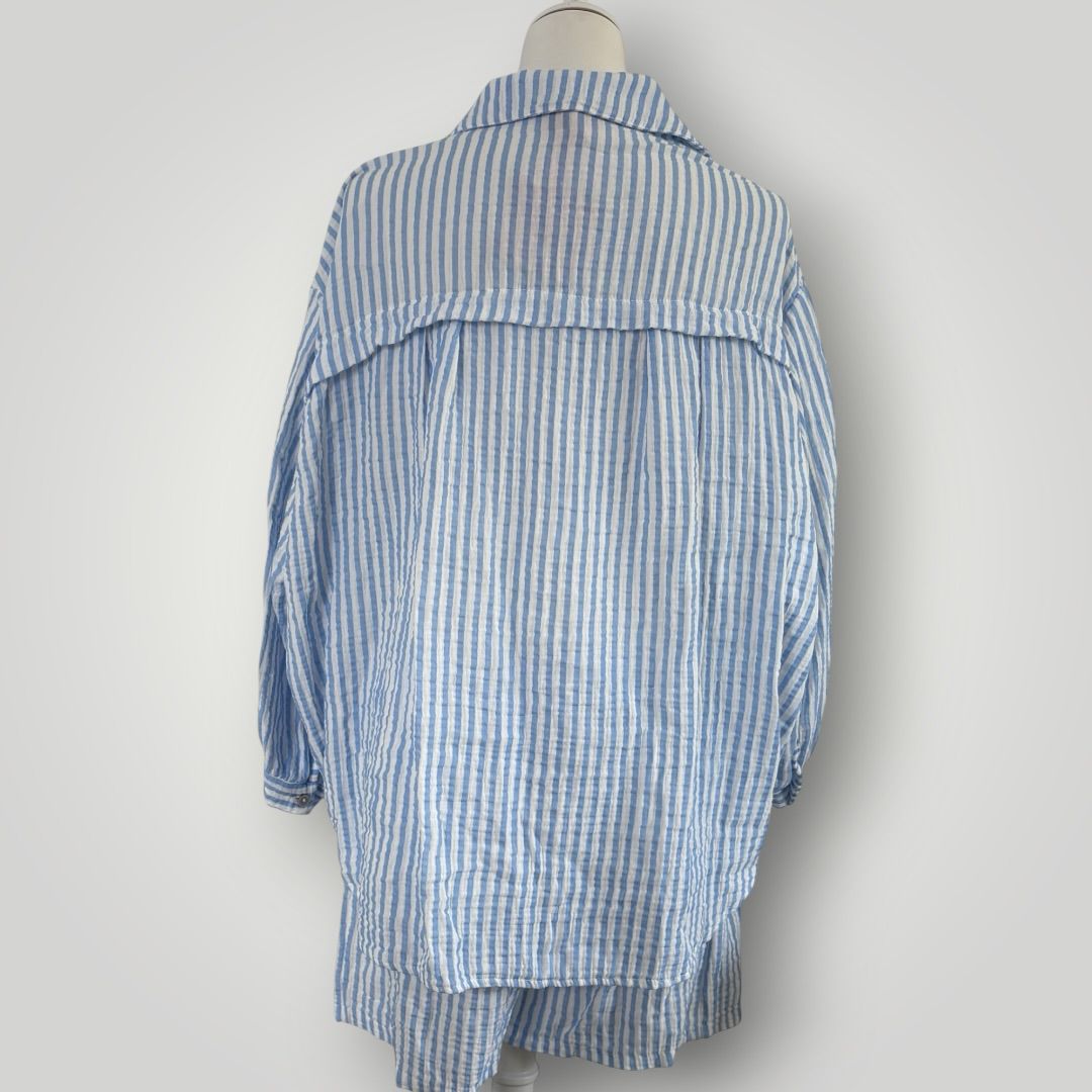 Musselin Set Gestreift