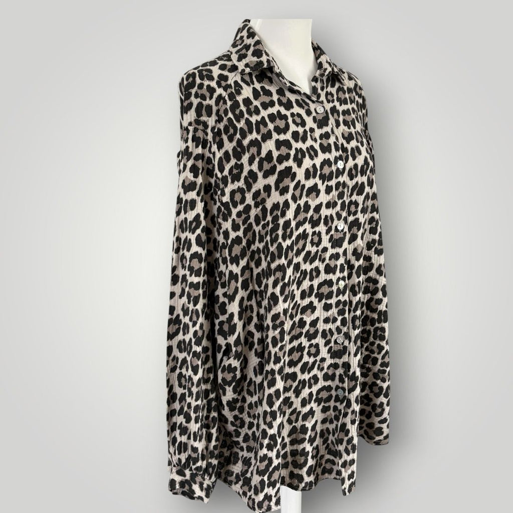 Leo Musselin Bluse groß