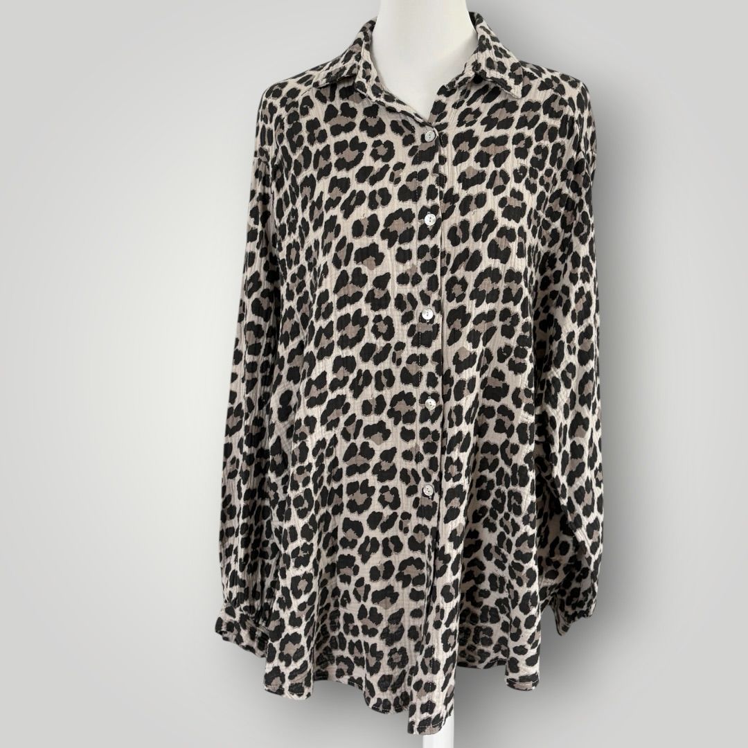 Leo Musselin Bluse groß