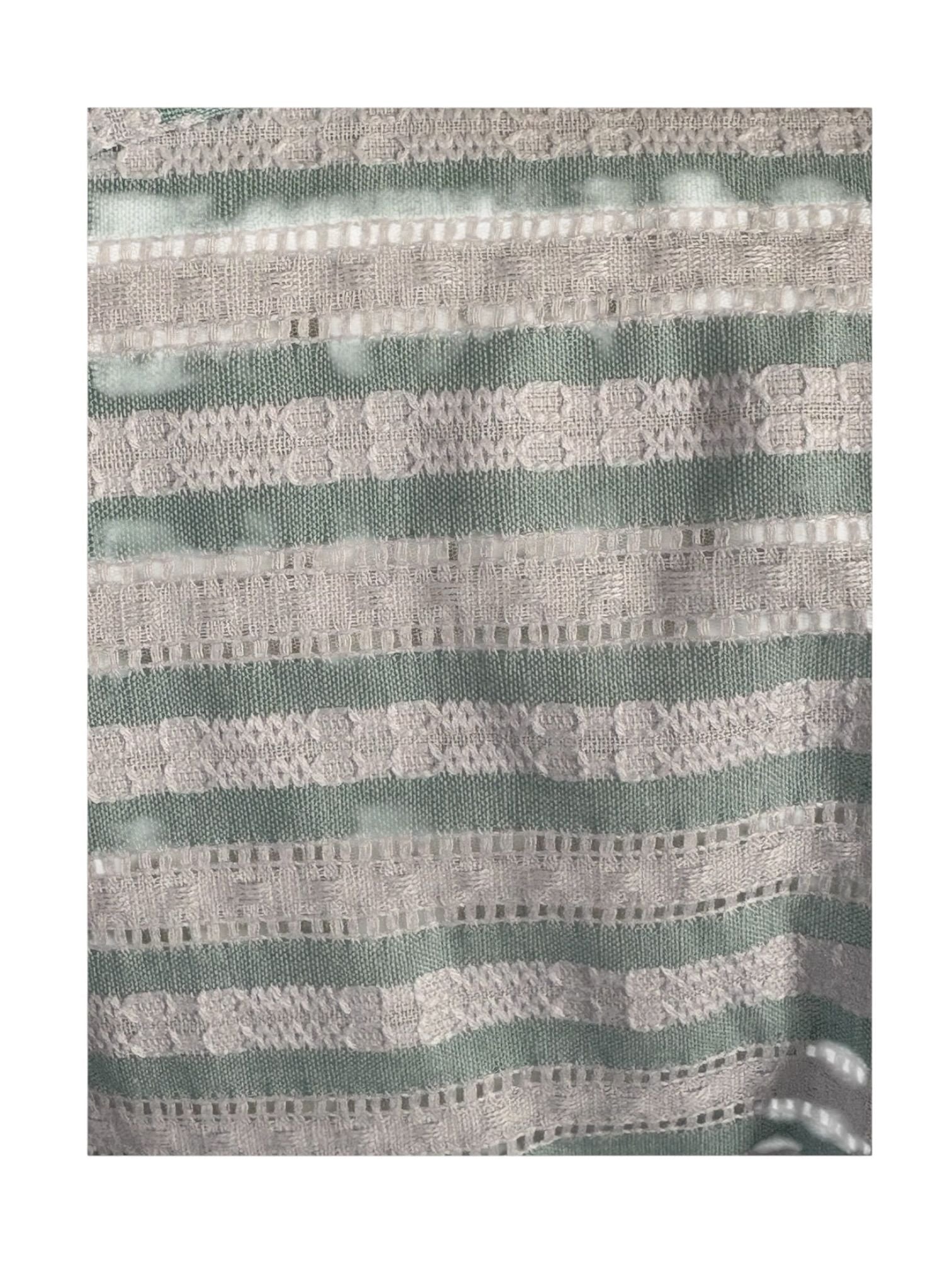 Gestreifte Bluse mit Spitze