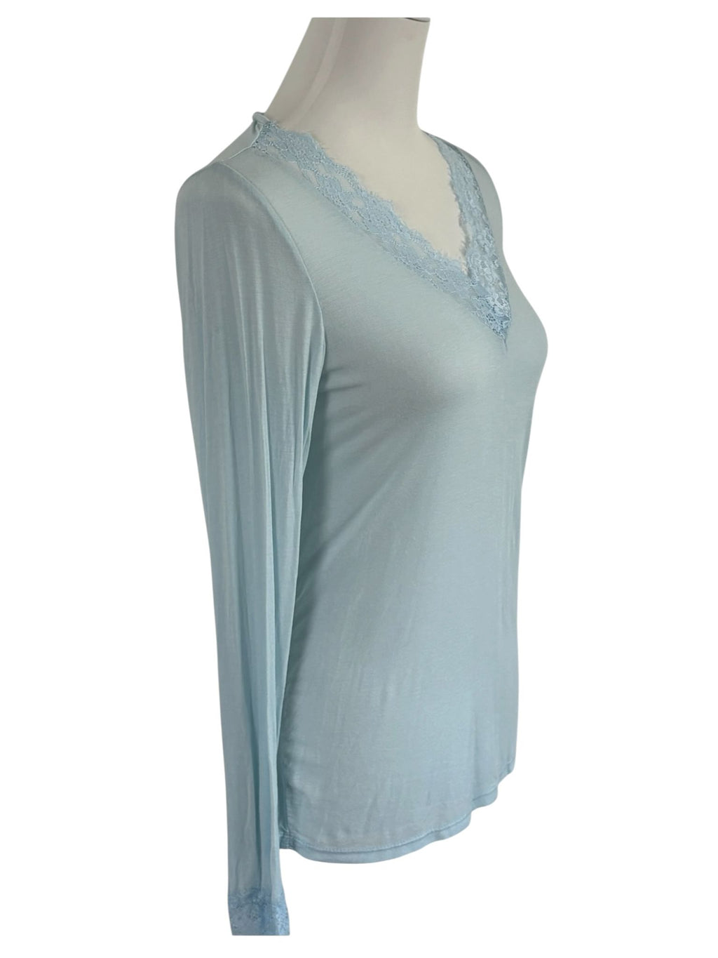 Langarm Shirt mit Spitze