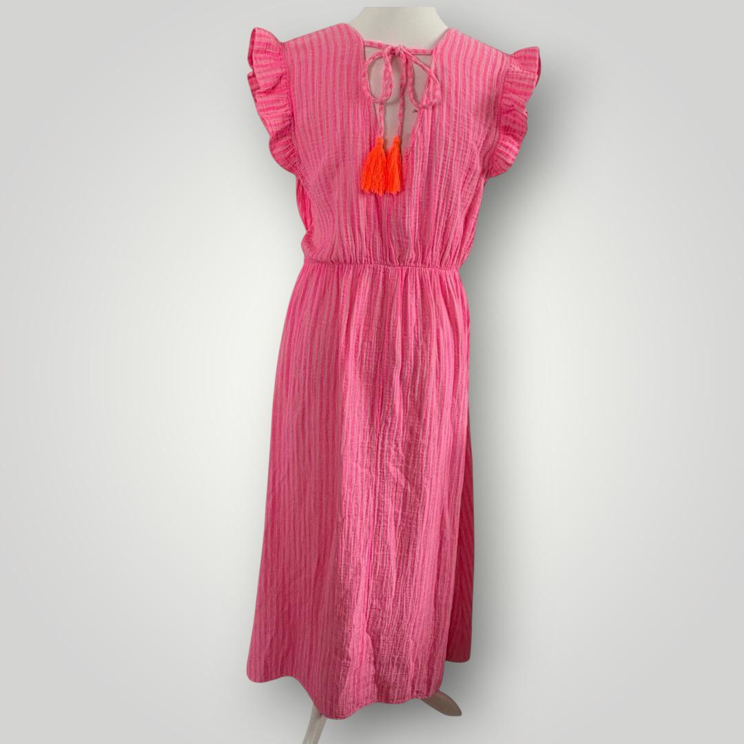 Musselin Kleid Gestreift